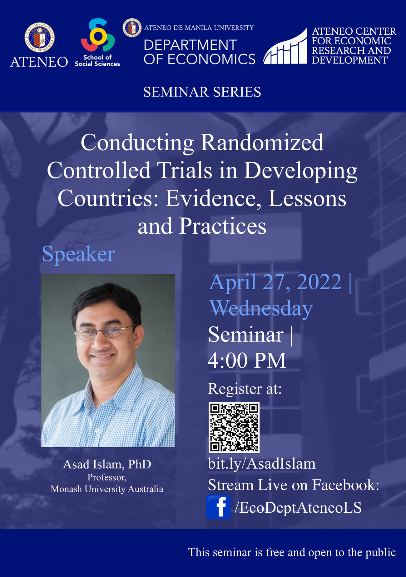 Seminar at Ateneo de Manila University – Department of Economics and ACERD